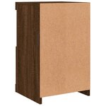 vidaXL Armoire latérale avec lumières LED chêne marron bois ingénierie