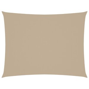 vidaXL Voile de parasol tissu oxford rectangulaire 5x6 m beige