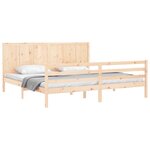 vidaXL Cadre de lit sans matelas 200x200 cm bois massif
