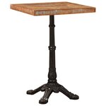 vidaXL Table de bistrot Marron bois de récupération massif