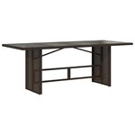 vidaXL Ensemble de bistro de jardin 9 Pièces coussins marron poly rotin