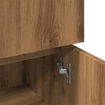 vidaXL Armoire de bain chêne artisanal 30x30x95 cm bois d'ingénierie