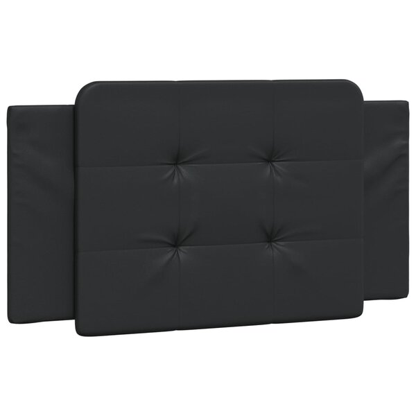 vidaXL Coussin de tête de lit Zadar noir 100 cm similicuir