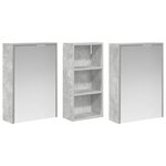 vidaXL Ensemble de Meubles de Salle de Bain 3 Pièces 116 x 16 x 62 5 cm