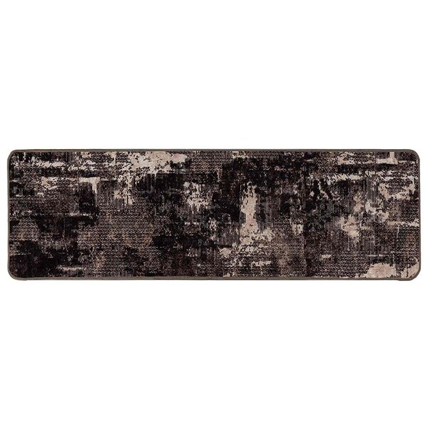 vidaXL Coureur de Tapis MARSA Noir 50 x 450 cm Polyester et PVC