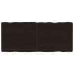 vidaXL Dessus de table bois massif traité bordure assortie
