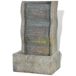 vidaXL Fontaine d'intérieur avec lampe LED Polyrésine
