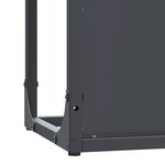 vidaXL Portant de bois chauffage anthracite 25x25x80 cm