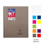 Cahier protège-cahier Koverbook Piqué Polypro 24x32 cm 160 P Q 5x5 Coloris Alé... CLAIREFONTAINE