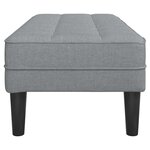 vidaXL banc Gris clair 113 x 57 x 39 cm tissu