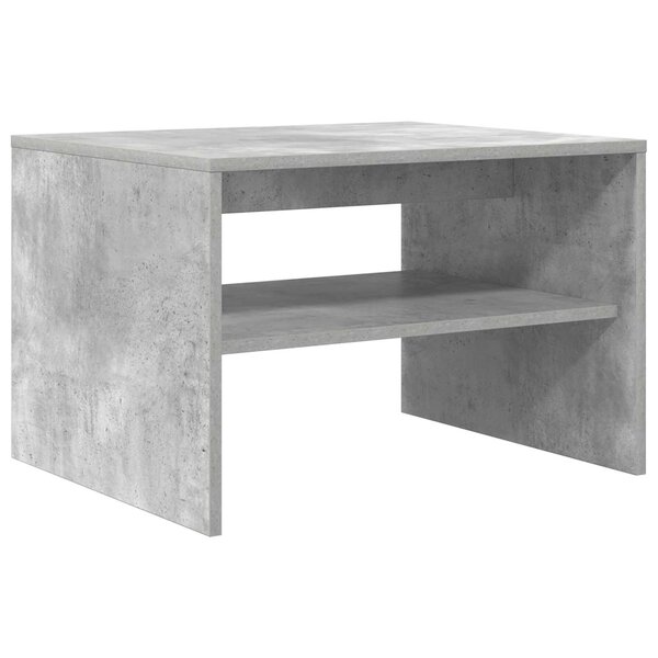vidaXL Table basse Gris béton 60 x 50 x 40 cm Bois d'ingénierie