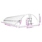 vidaXL Serre avec cadre en acier vert 120 m² 20x6x2 85 m
