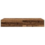 vidaXL Cadre de lit Bois ancien 200 x 90 x 31 5 cm Bois d'ingénierie