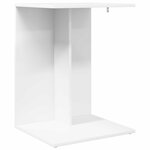 vidaXL Table d'appoint Blanc 45 x 40 x 62 5 cm Bois d'ingénierie