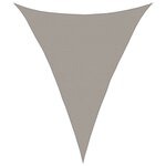 vidaXL Voile d'ombrage 160 g/m² triangulaire gris clair 4x5x5 m PEHD