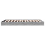 vidaXL Cadre de lit sonoma gris 100x200 cm bois d'ingénierie