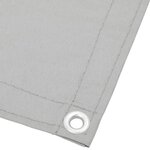 vidaXL Écran de balcon gris clair 120x300 cm 100  polyester oxford