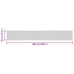 vidaXL Tapis rectangulaire naturel clair 70x500 cm bambou