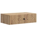 vidaXL Table d'appoint murale Chêne artisanal 59 x 34 5 x 17 cm