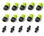 Lot de 15 connecteurs pour tuyau d'arrosage - Suan - Compatible : 13mm