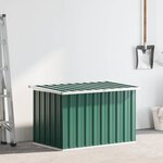 vidaXL Boîte de rangement de jardin Vert 109x67x65 cm