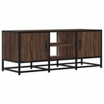 vidaXL Meuble TV chêne marron 100x35x41 cm bois d'ingénierie et métal