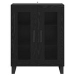 vidaXL Buffet Chêne noir 69 5 x 34 x 90 cm Bois d'ingénierie