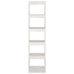 vidaXL Bibliothèque/Séparateur de pièce Blanc 40x30x167 5cm Pin massif
