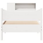vidaXL Cadre de lit sans matelas blanc 75x190 cm bois de pin massif