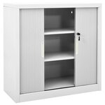 vidaXL Armoire à portes coulissantes Gris 90x40x90 cm Acier