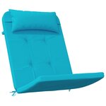 vidaXL Coussin de chaise 2 Pièces Turquoise 58 x 77 x 4.5 cm Tissu Oxford