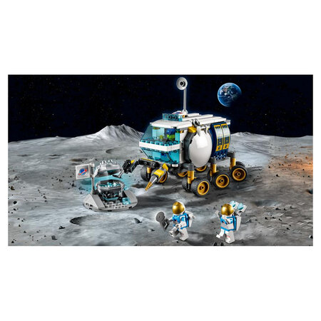 LEGO 60348 City Le Véhicule D'Exploration Lunaire, Jouet Espace Inspiré de  la NASA des 6 Ans, Avec 3 Minifigures d'Astronautes