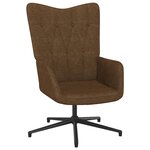 vidaXL Chaise de relaxation Marron Tissu