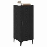 vidaXL Buffet Chêne noir 34 5 x 34 x 90 cm Bois d'ingénierie