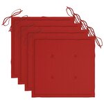 vidaXL Mobilier à dîner d'extérieur pliable 5 Pièces avec coussins bambou