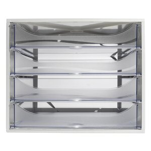 Module De Classement Ecobox Office 4 Tiroirs - Cristal - Exacompta