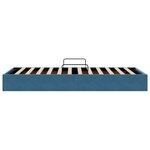 vidaXL Cadre de lit ottoman Bleu foncé 90 x 190 cm Velours