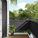 vidaXL Écran de balcon anthracite 75x700 cm 100  polyester oxford