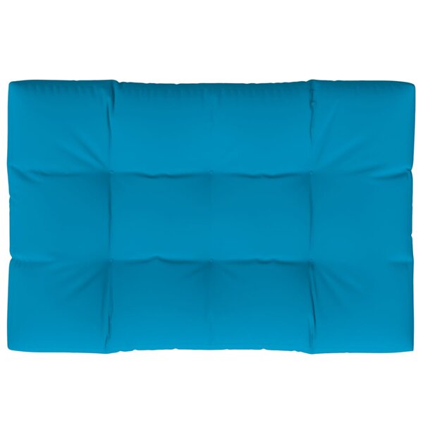 vidaXL Coussin de palette bleu 120x80x12 cm tissu