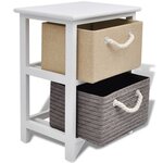 vidaXL Table de chevet Bois