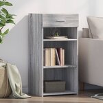 vidaXL Buffet sonoma gris 45x42 5x93 cm bois d'ingénierie