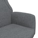 vidaXL Chaise de relaxation Gris foncé Tissu