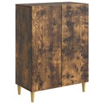 vidaXL Buffet Chêne fumé 66 x 34 5 x 90 cm Bois d'ingénierie