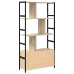 vidaXL Étagère Chêne Sonoma 80 x 30 x 155 5 cm Bois d'ingénierie