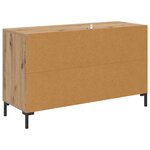 vidaXL Buffet Chêne artisanal 100 x 36 x 60 cm Bois d'ingénierie