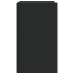 vidaXL Armoire murale noir 75x35x60 cm bois d'ingénierie