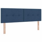 vidaXL Lit boxspring avec matelas avec matelas Bleu 140 x 200 cm tissu