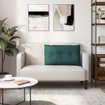 vidaXL Coussin de Dos Vert foncé 80 x 19 x 50 cm tissu