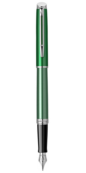WATERMAN Hemisphere - Stylo plume Château Vert, attributs palladium, plume fine - en écrin