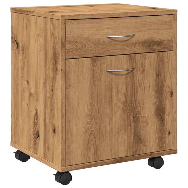 vidaXL Armoire roulante chêne artisanal 45x38x54 cm bois d'ingénierie